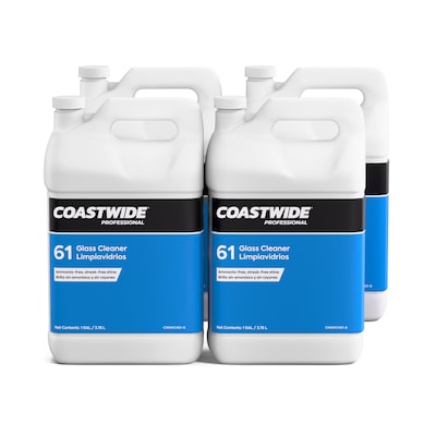 Coastwide Professional Glass Cleaner 61 Concentrate, 3.78L, 4/Carton (CW610001-A)