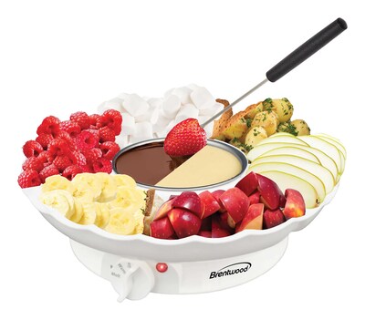 Brentwood Electric Fondue Pot Set