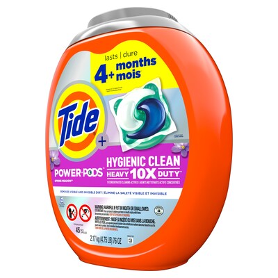 Tide Power PODS Laundry Detergent Pacs, Spring Meadow, 45 Capsules (53437/09493)