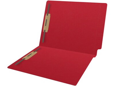 Medical Arts Press Reinforced End Tab File Folder, Straight Cut, Letter-Size, Red, 50/Box (S-01502-RED)