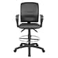 Boss® Multi-Function LeatherPlus Drafting Stool w/ Loop Arms