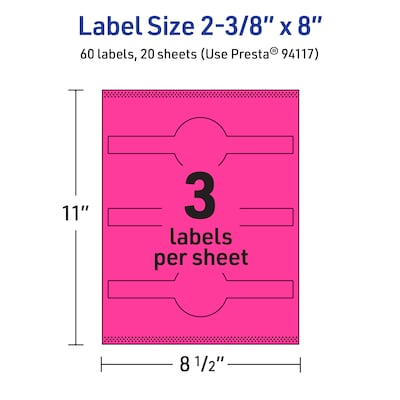 Avery Hemp Starburst Laser/Inkjet Multipurpose Labels, 1", Off-White (384/Pack)