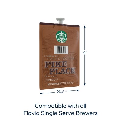 Starbucks Pike Place Coffee Flavia Freshpacks, Medium Roast, 80/Carton (MDR01038)