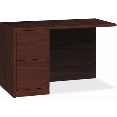 HON 10500 Series Left-Pedestal Return, 42W x 24D x 29.5H, Mahogany (HON105908LNN)