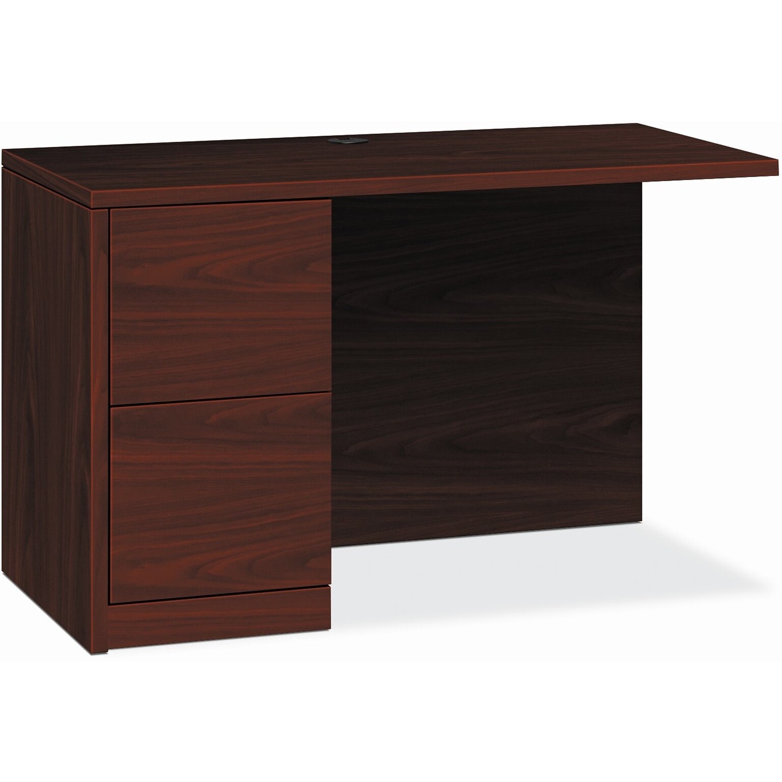 HON 10500 Series Left-Pedestal Return, 42W x 24D x 29.5H, Mahogany (HON105908LNN)