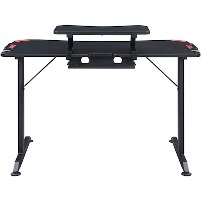 Lorell 48" W Gaming Desk, Black (LLR84393)