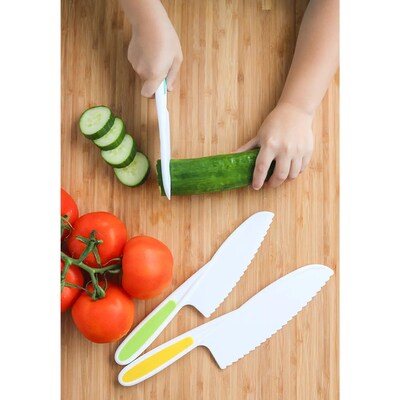 Tovla Jr. Kids Kitchen Knife & Cutting Board Set, Green (YH-70VJ-VYKY)