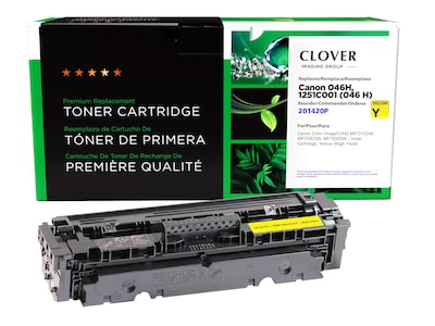 Clover Imaging Group Remanufactured Yellow High Yield Toner Cartridge Replacement for Canon 046H (1251C001)