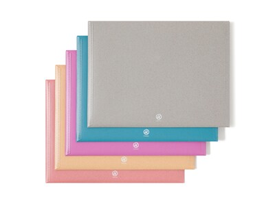 U Brands U-Eco Plastic Document Holders, Letter Size, Assorted Colors, 10/Pack (6601U01-12)
