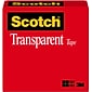 Scotch® Transparent Tape Refill, 1/2" x 36 yds. (600)