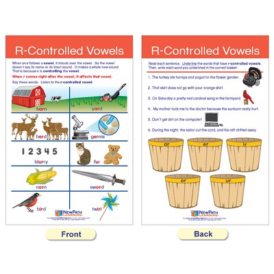 NewPath Learning Decoding & Phonics Bulletin Board Charts, 12" x 18", 8/Set (NP-921501)