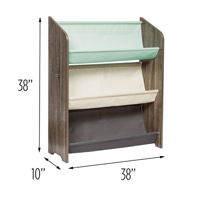 Honey-Can-Do 38" 3-Shelf Kids Book Rack (SHF-08278)