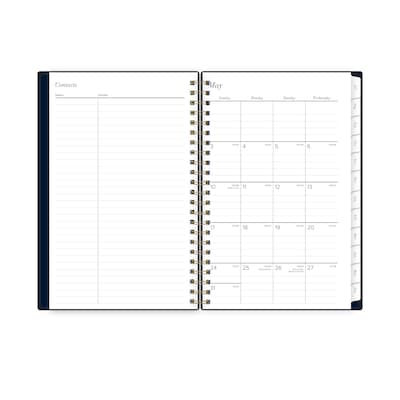 2026-2027 Blue Sky 5" x 8" Academic Year Weekly & Monthly Planner, Plastic Cover, Navy (140046)