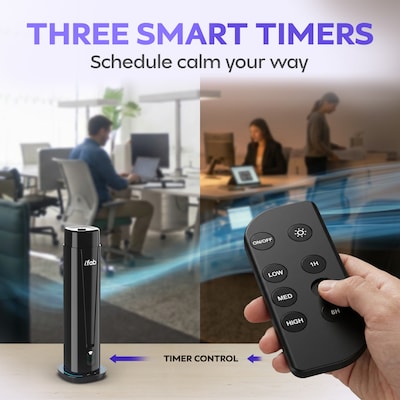 iFab 86L Nebulizing Aromatherapy Essential Oil Diffuser, 4 oz. (ISM86LBK)