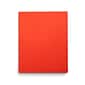 Staples Paper 2-Pocket Folders, Orange, 25/Box (50756/27535-CC)