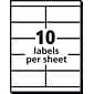 Avery Copier Shipping Labels, 2" x 4-1/4", White, 10 Labels/Sheet, 100 Sheets/Box (5352)