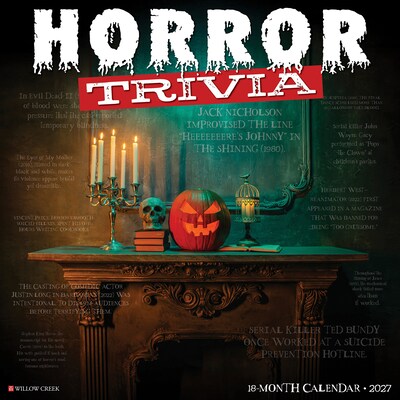 2027 Willow Creek Horror Trivia  12 x 12 Monthly Wall Calendar (65303)