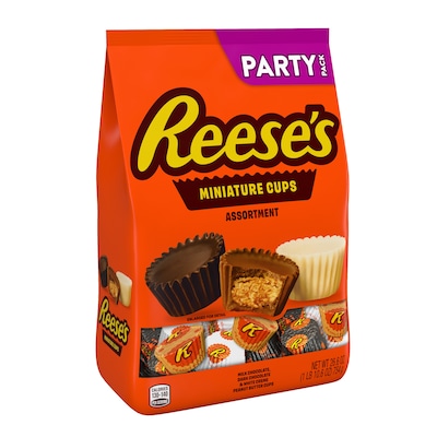 Reese's Miniatures Assorted Milk Chocolate Cup, 26.6 oz.(HEC43165)