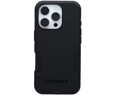OtterBox Commuter MagSafe Phone Case for iPhone 16 Pro, Shock Absorbing, Black (77-99699)