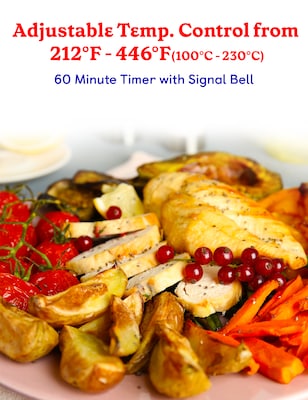 Betty Crocker 6-Slice Toaster Oven, Silver (BC-4637S)