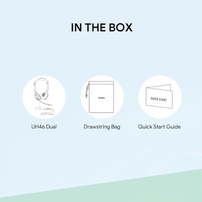 Yealink UH46 USB Wired Noise Cancelling USB-C/A Stereo Computer Headset for Business Office, UC Certified