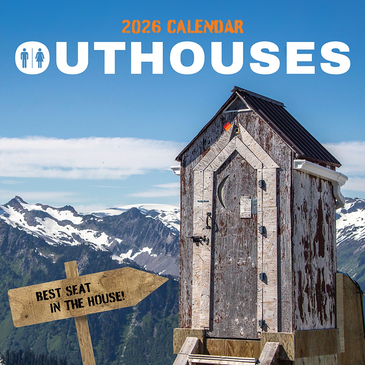 2026 TF Publishing Outhouses 12 x 12 Monthly Wall Calendar (26-1048)