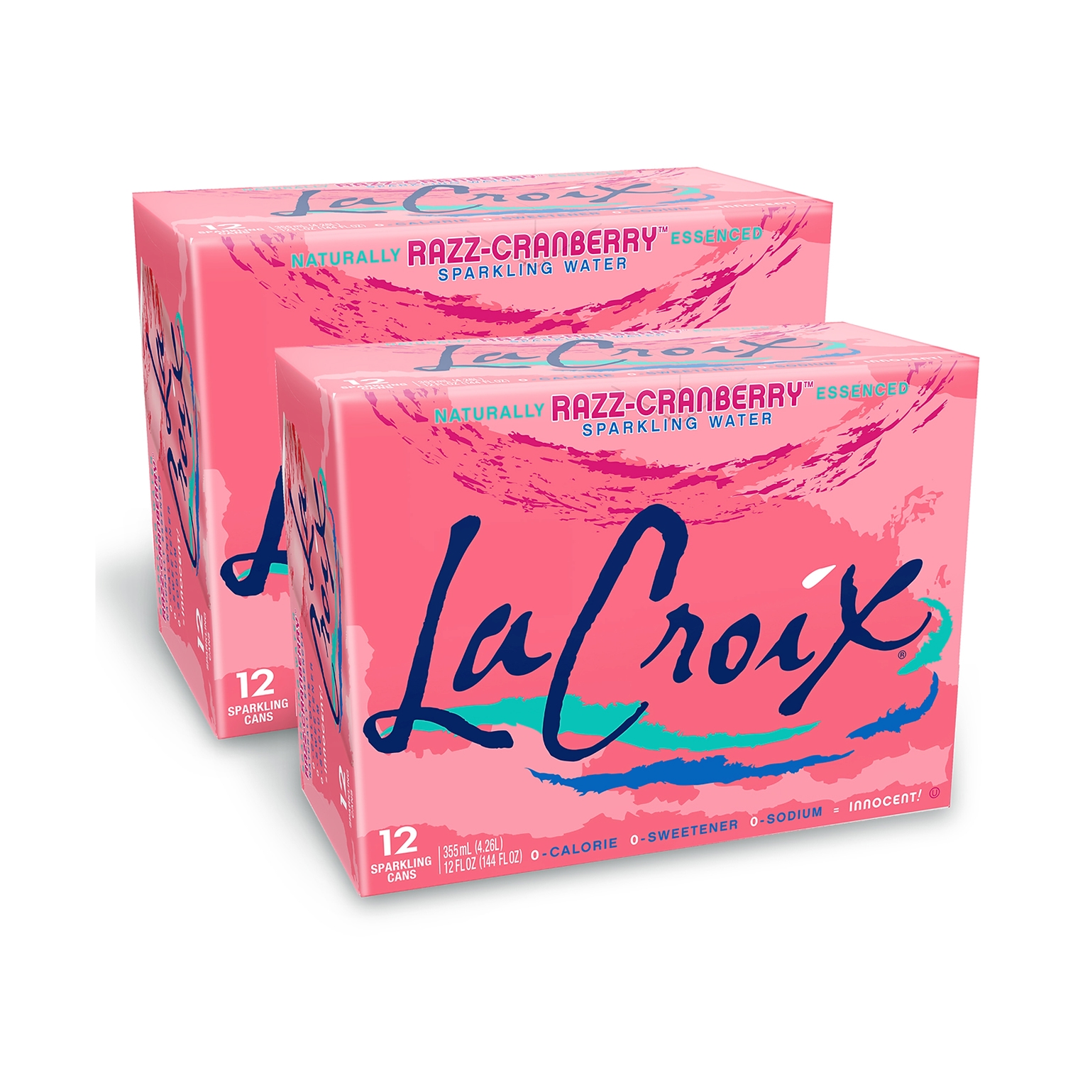 LaCroix Razz-Cranberry Sparkling Water, 12 oz., 24 Cans/Carton (NAV40132)