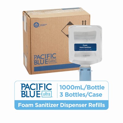Pacific Blue Foaming Hand Sanitizer Dispenser Refill, 3/Carton (43337)
