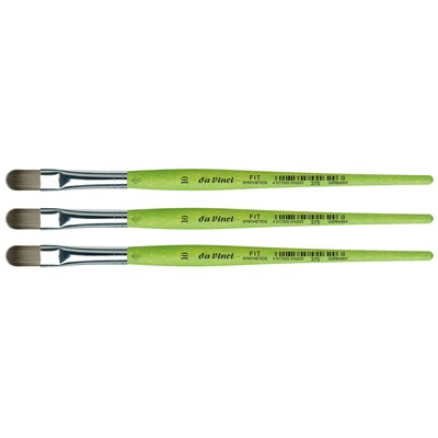 da Vinci FIT Synthetics Acrylic & Tempera Student Filbert Brush, 3 /Pack (DVXVA37510-3)