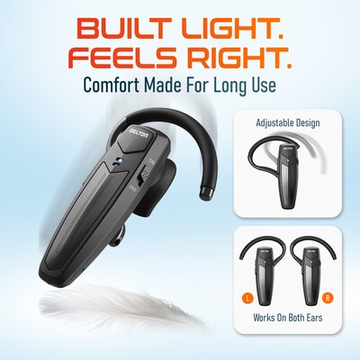 Delton 87X Wireless Single-Ear Bluetooth Earbud Headset, Black (DHB87X)