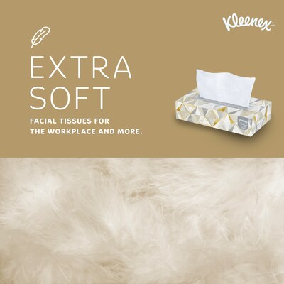 Kleenex Professional Standard Facial Tissue, 2-Ply, White, 125 Sheets/Box, 48 Boxes/Carton (21606)