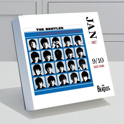 2027 TF Publishing The Beatles 5.25 x 5.25 Daily Day-to-Day Calendar, Multicolored (27-3052)