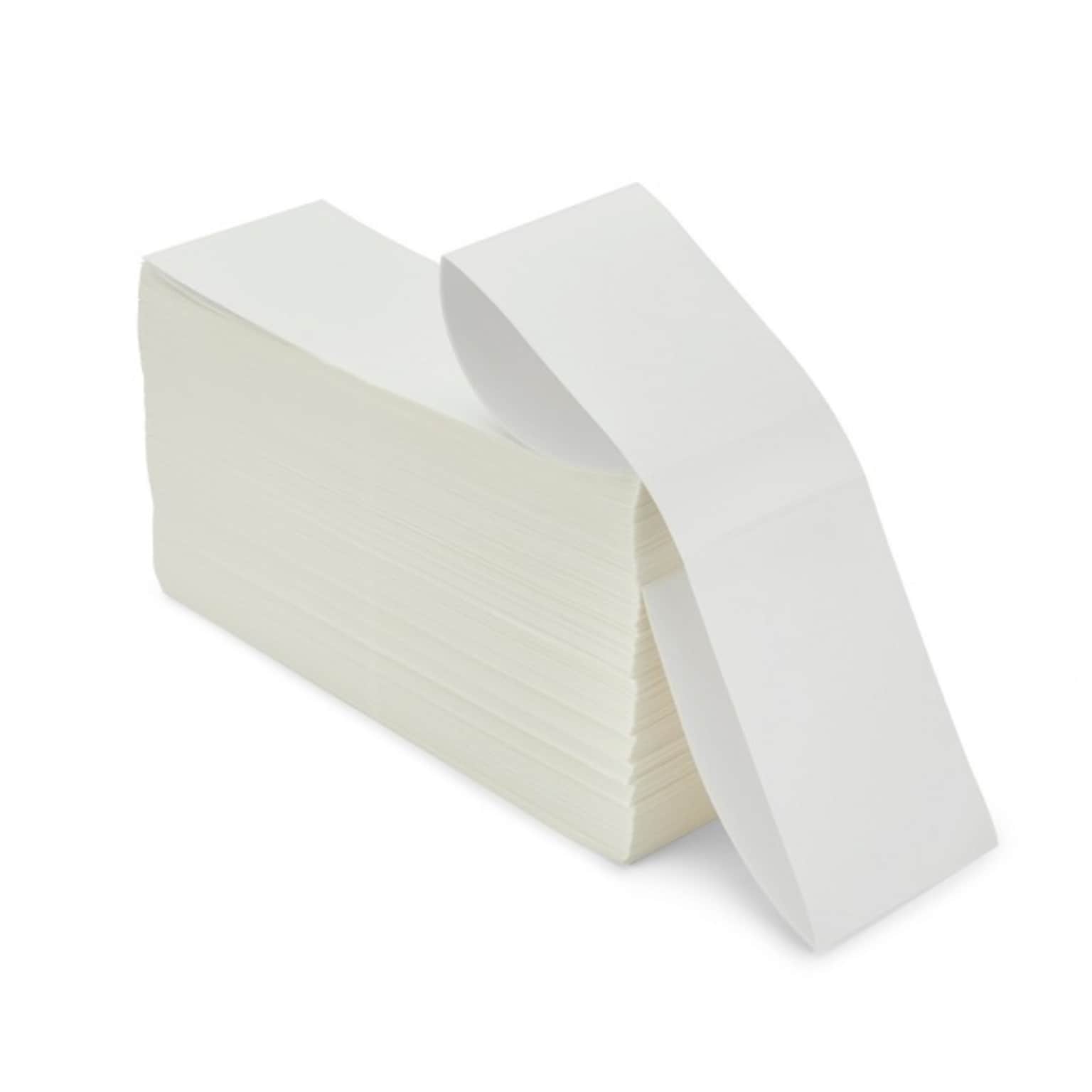 Zebra Z-Perform 1500T Thermal Barcode Labels, 4 x 6, White, 2000 Labels/Stack, 2/Carton (10021198)