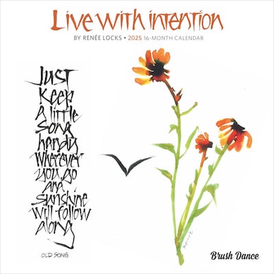 2025 Brush Dance Live with Intention 7 x 7 Monthly  Wall Calendar (9781975479992)