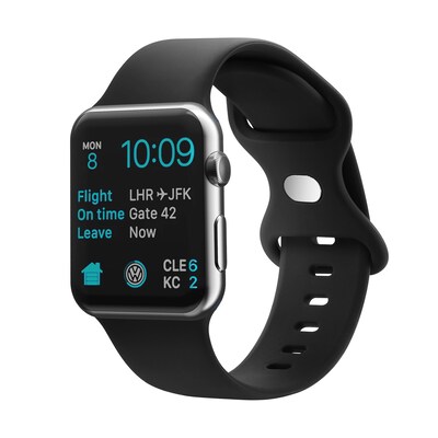 LAX Silicone Band for Apple Watch, Black