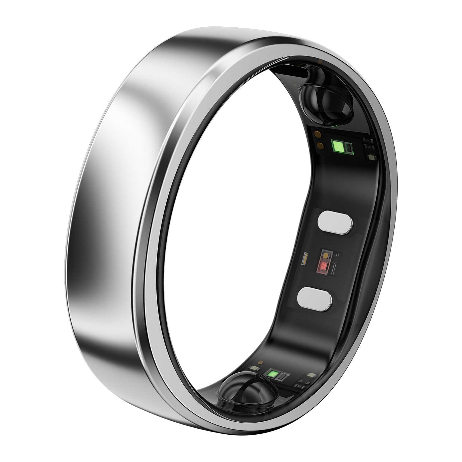 RingConn Gen 2 Air Ultra-Thin Smart Ring - Size Before You Buy - Size 14, Galaxy Silver (124031401)