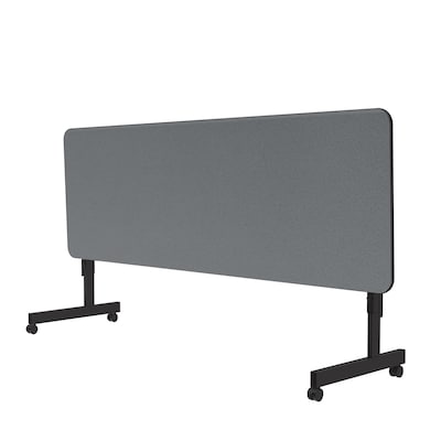 Correll Econoline Flip Top Nesting Table, 24"x72", Gray Granite (FTM2472TF-15)