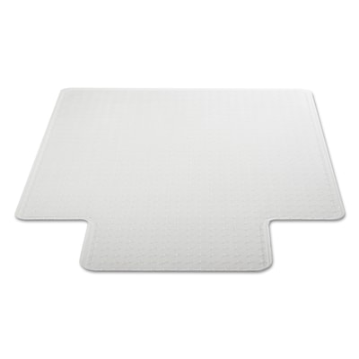 Alera® Carpet Chair Mat with Lip, 45" x 53'', Low Pile, Clear Vinyl (CM12233ALEPL)