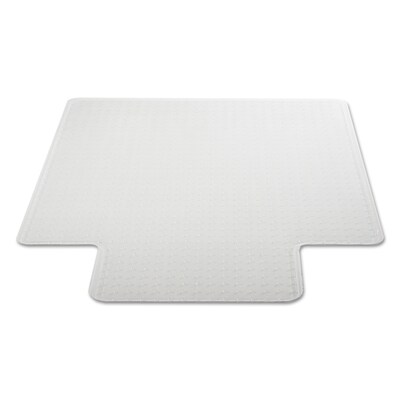 Alera® Carpet Chair Mat with Lip, 45" x 53'', Low Pile, Clear Vinyl (CM12233ALEPL)