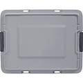 Hefty MAX Pro 48 Quart Storage Tote Gray, 6/Pack (7169HFTCOM52252)