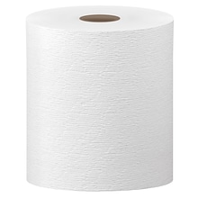 Kleenex Essential Plus+ Recycled Hardwound Paper Towels, 1-ply, 600 ft./Roll, 6 Rolls/Carton (50606)