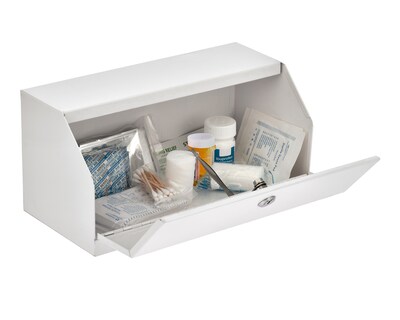 Viva Comfort Steel Secure Surface-Mount Medicine Medical Cabinet, 0.2 cu. ft., White, (ADI999-05-WHI-MK)