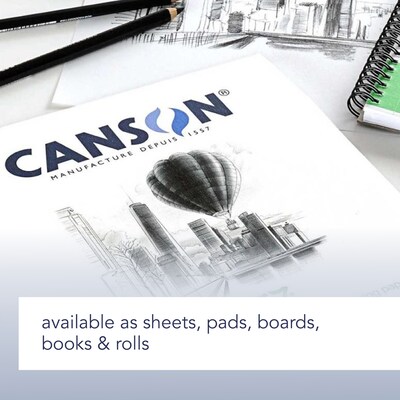 Canson Artist Series 1557 5.8" x 8.3" Spiral Bound Drawing Sketch Book, 50 Sheets/Book (MCX31200L008)