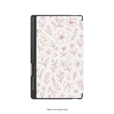 SaharaCase Venture Series 7.3" Slim Folio Case for reMarkable Paper Pro Move, Floral White (TB00510)