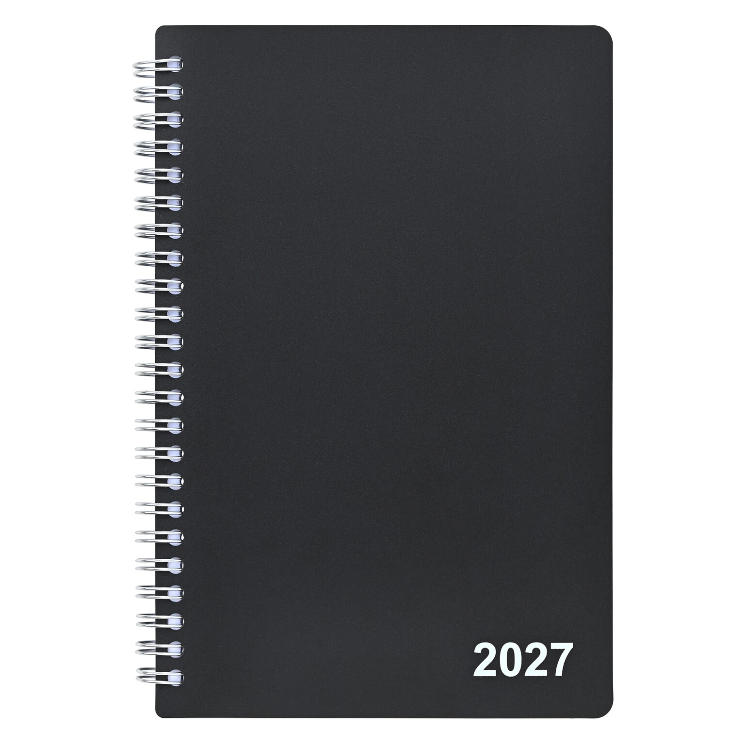 2027 Staples 5 x 8 Weekly & Monthly Planner, Plastic Cover, Black (ST21490-27)