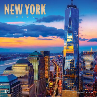 2025 BrownTrout New York City 12 x 12 Monthly Square Wall Calendar (9781975477462)