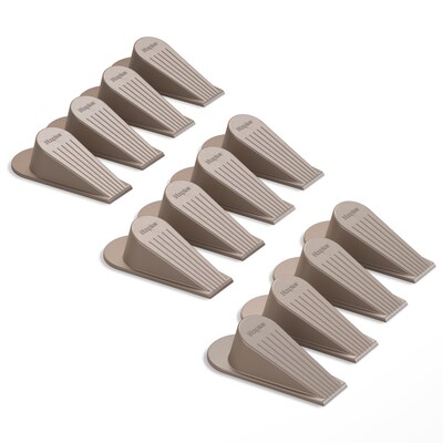 Staples Extra Large Rubber Door Stops, Brown, 12/Pack (ST62714-12PK)