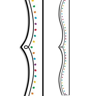 Creative Teaching Press EZ Border, 2.75" x 3" x 2', Color Dotted Swirl, 24/Pack, 3 Packs/Bundle (CTP10484-3)
