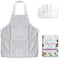 Tovla Jr. Kids Cookbook, Cooking Apron & Hat Set (LE-BI8T-52OL)