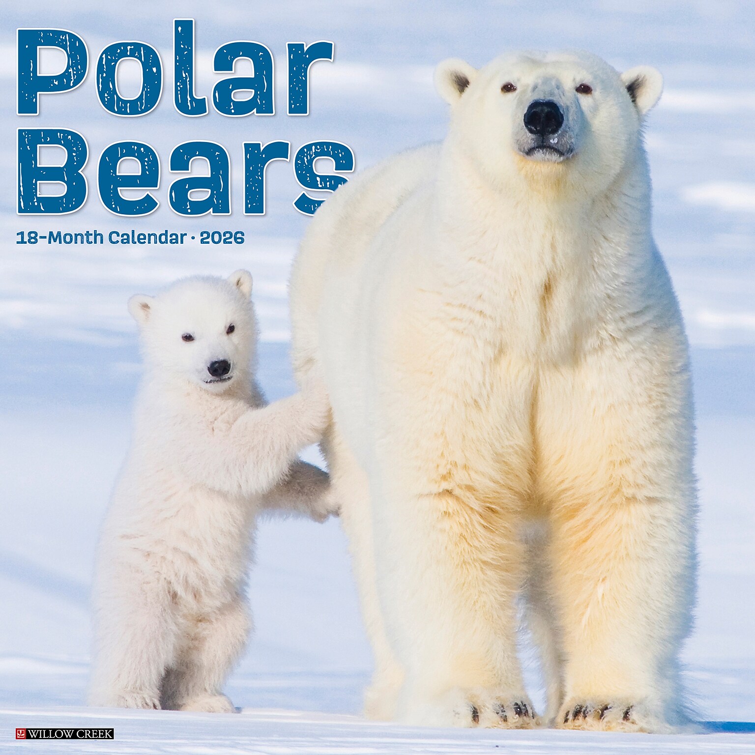 2026 Willow Creek Polar Bears 12 x 12 Monthly Wall Calendar (56059)
